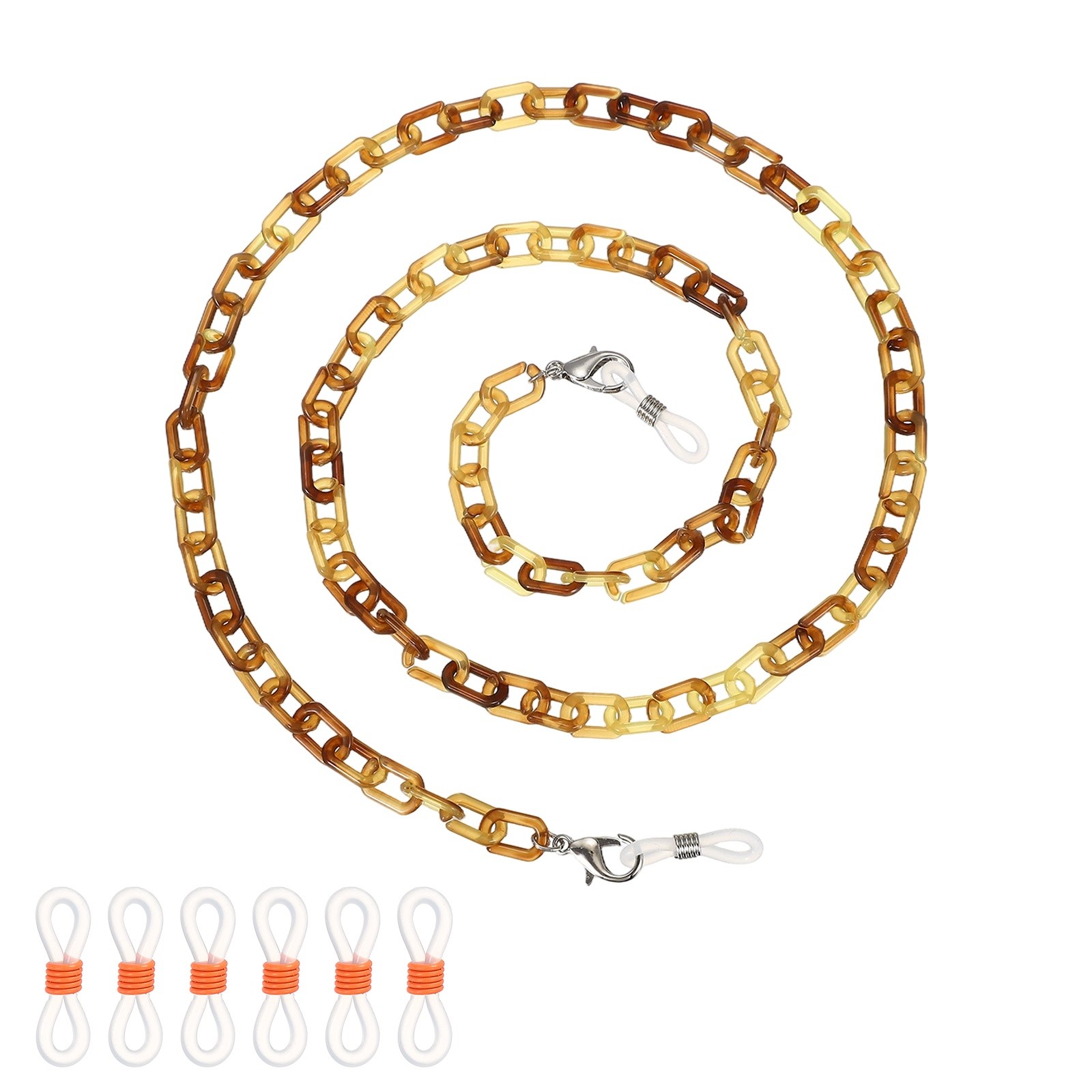 Brown Stylish Acrylic Eyeglasses Chain Acrylic Mask Lanyard
