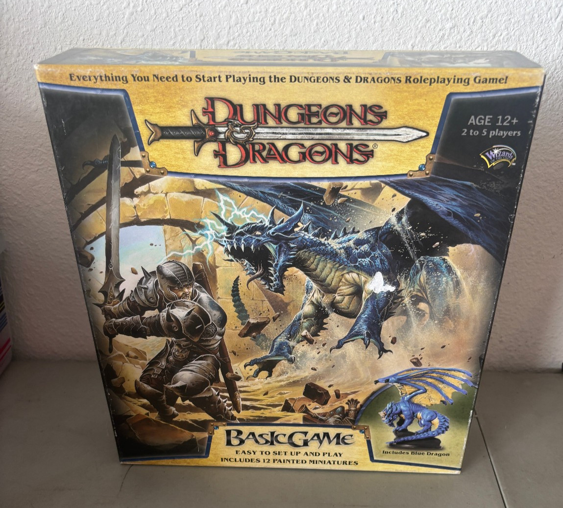 NEW Wizards of the Coast WotC D&D 3rd Ed Basic Game w/Blue Dragon (Revised Ed)
