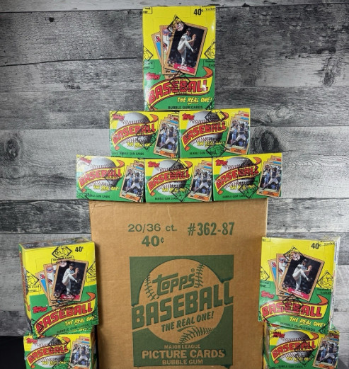 (1) 1987 Topps Baseball BBCE Sealed Verified FASC Wrapped Wax Box September 2026