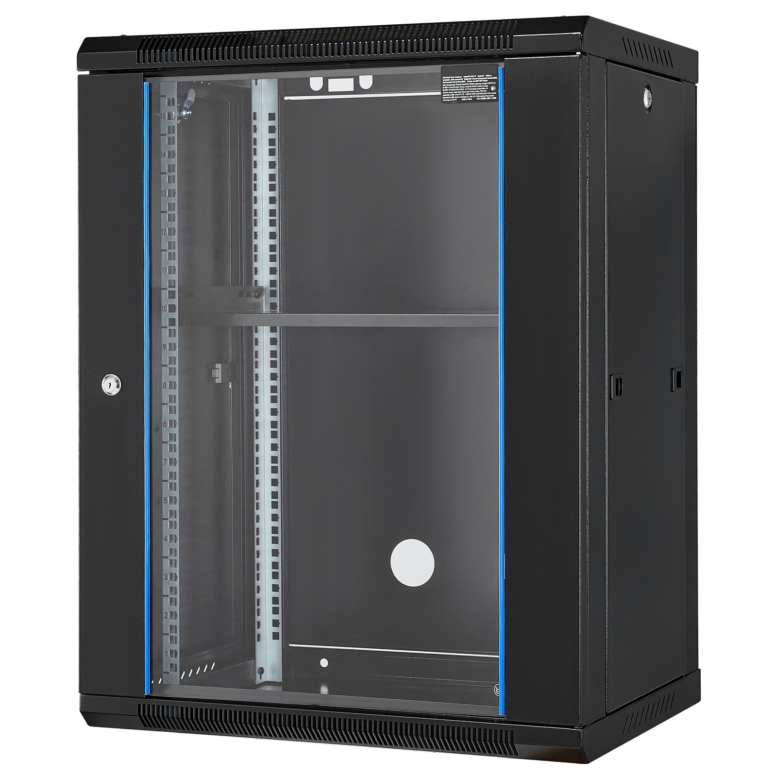 Uimoso 15U Wall Mount Network Rack Cabinet with 18\ Uimoso 15U Wall Mount Network Rack Cabinet with 18\