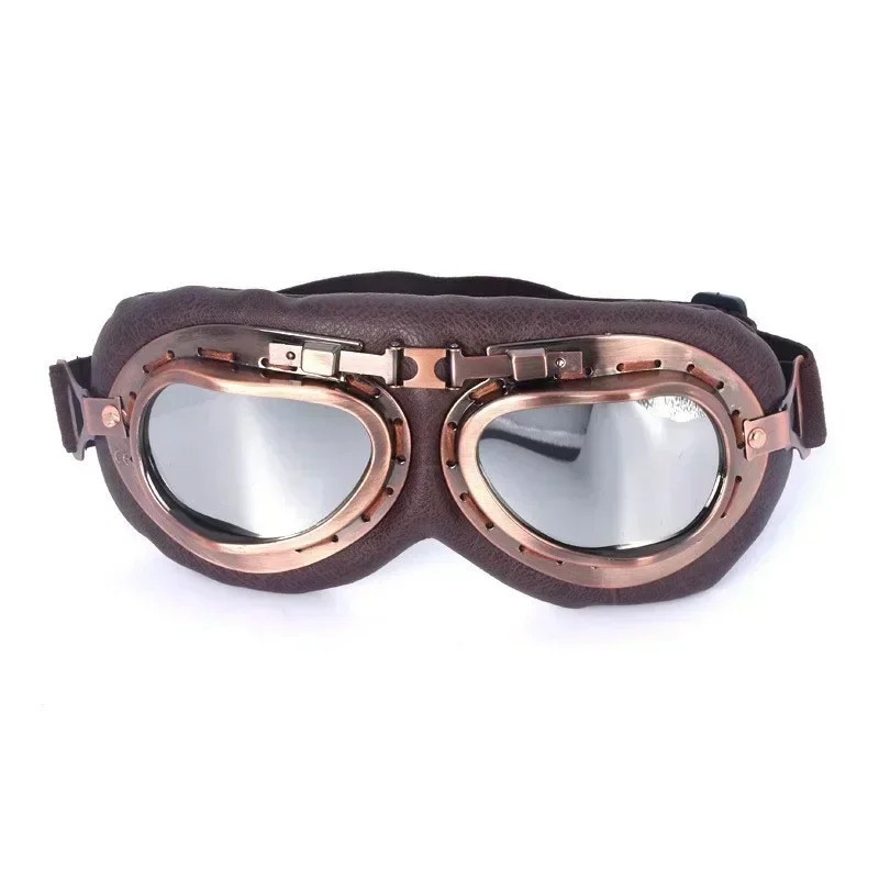 Retro Vintage Motorcycle Pilot Goggles Windproof UV Glasses