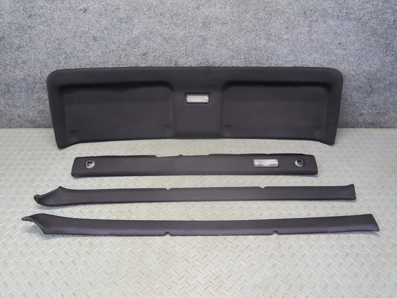 1984-1986 PORSCHE 928 REAR TRUNK HATCH TAILGATE TRIM COVER PANEL SET OF 4