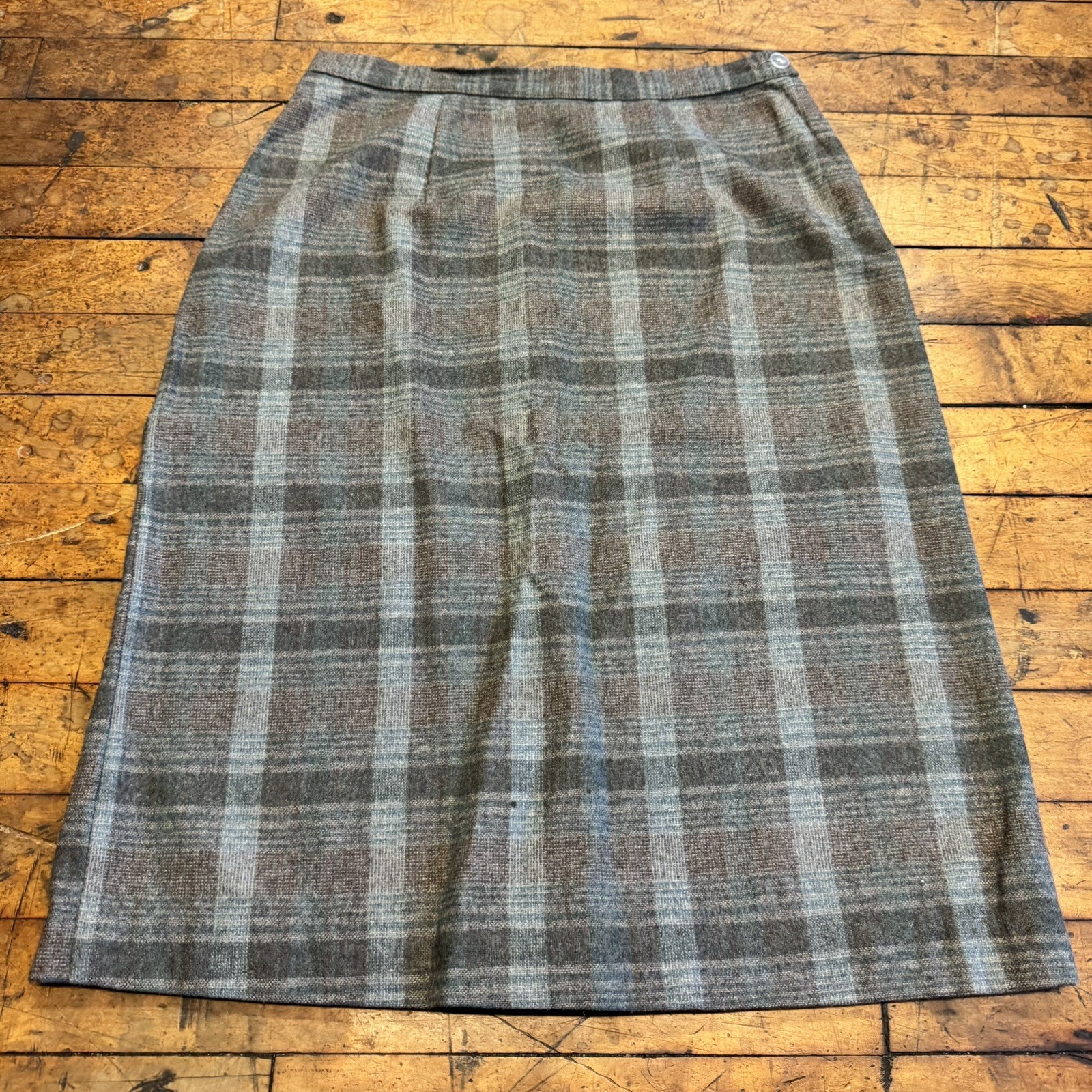 Vintage Wool Midi Skirt Womens 28” waist 8 USA 60s Vintage Wool Midi Skirt Womens 28” waist 8 USA 60s