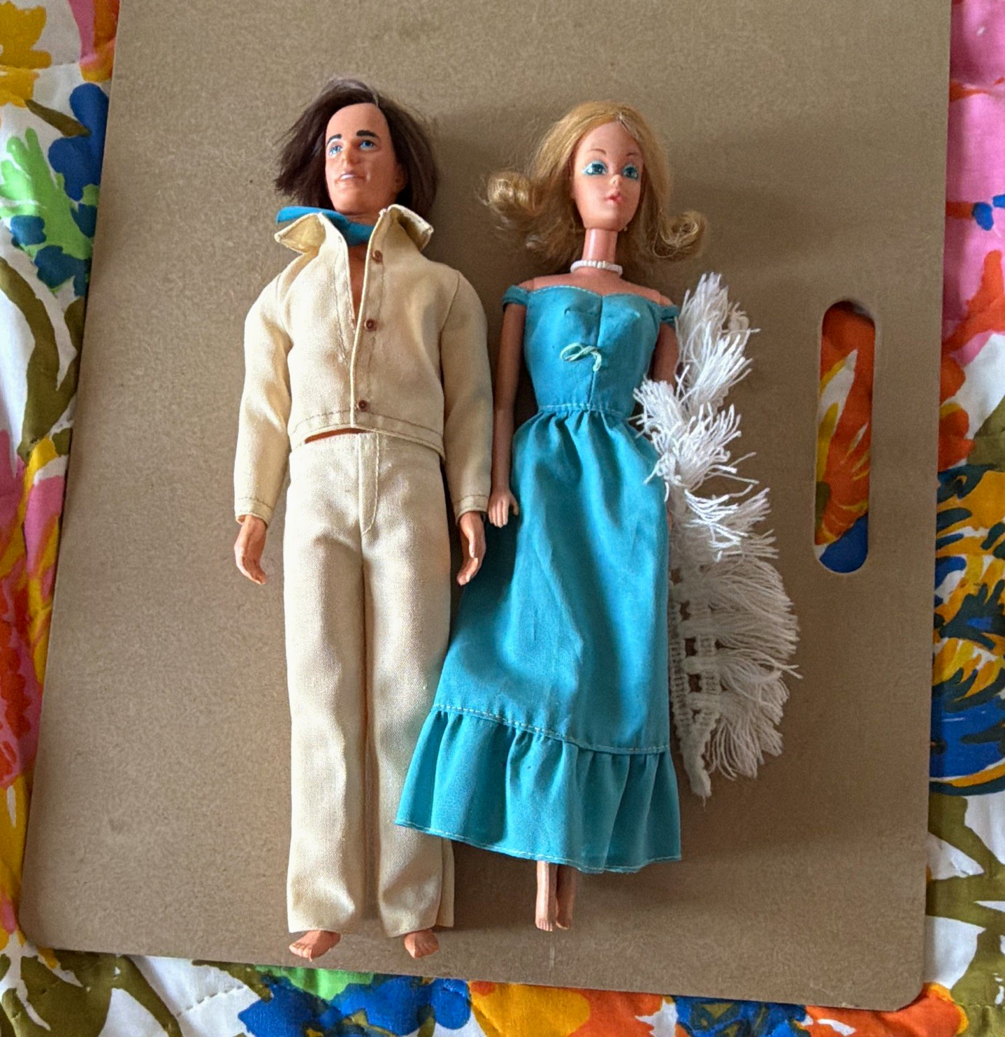 Vintage Barbie and Ken mod era 