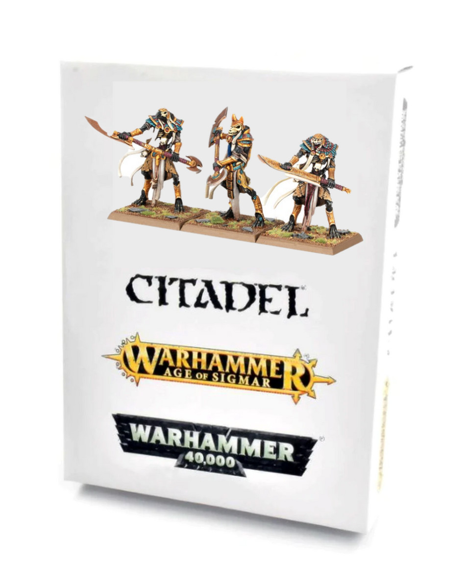 Warhammer TOW Tomb Kings Ushabti with Ritual Blades (3) METAL NEW in BOX