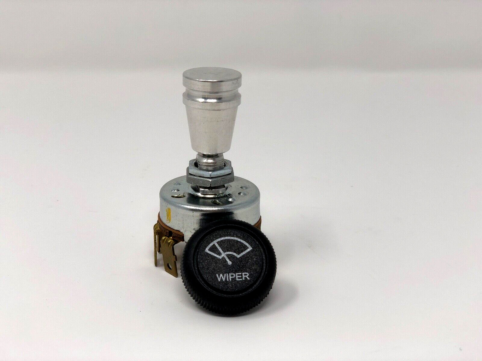 Universal Windshield Wiper Switch With Aluminum Dress Up Knob