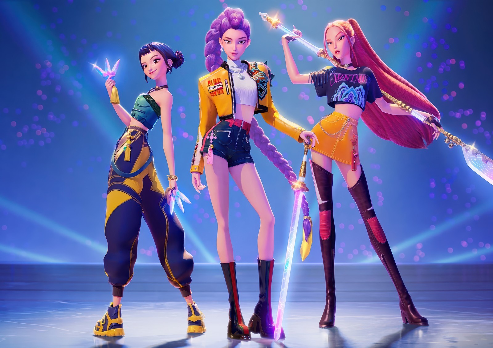 Large A0 A1 A2 A3 A4 A5 KPop Demon Hunters Rumi Mira Zoey Girls Wall Art Poster Large A0 A1 A2 A3 A4 A5 KPop Demon Hunters Rumi Mira Zoey Girls Wall Art Poster
