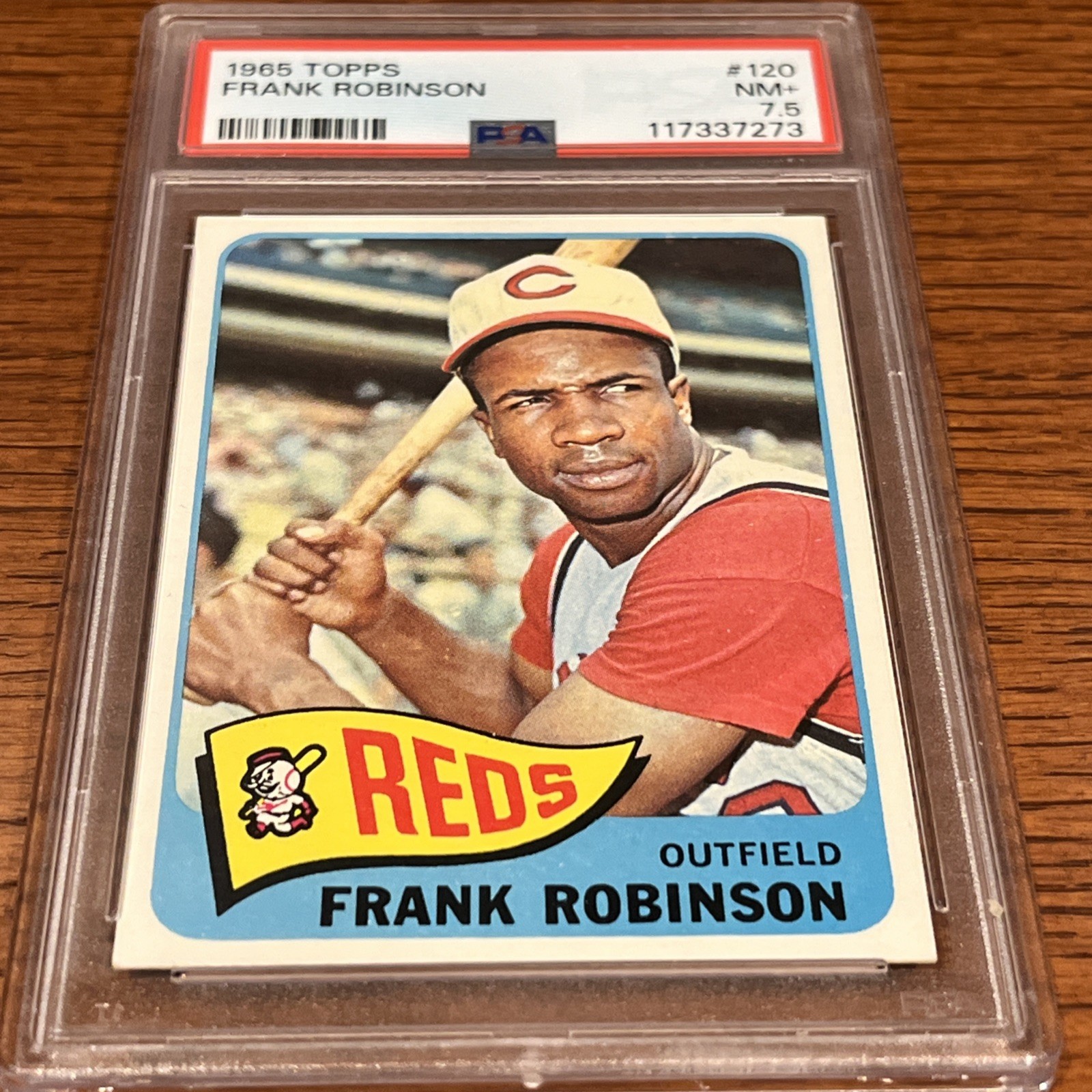 1965 TOPPS #120 FRANK ROBINSON HOF PSA 7.5