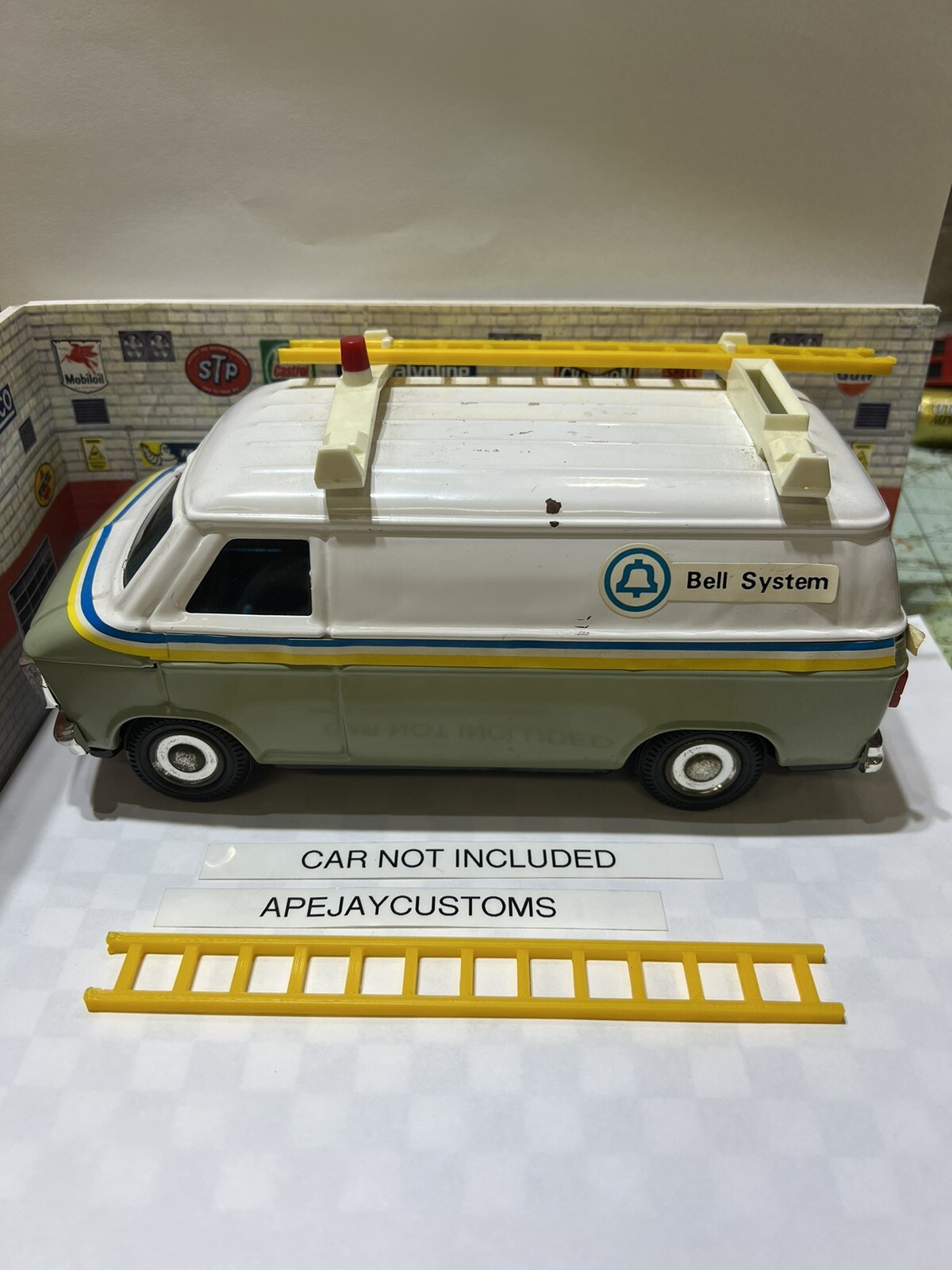 Bell System Van Service Western Stamping Corp Vintage Coin Bank/ LADDER ONLY