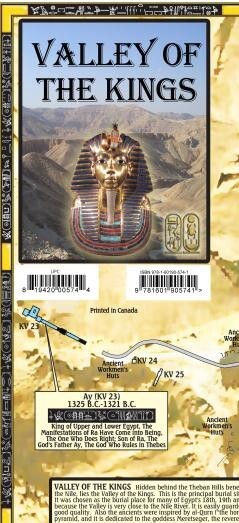 Valley of the Kings Egypt Historical Map & Guide