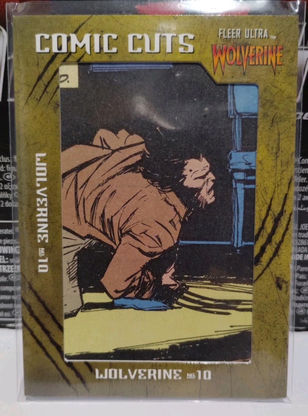 2023 Fleer Ultra Wolverine Comic Cuts 49/ 50 Wolverine #10 CC-WW10