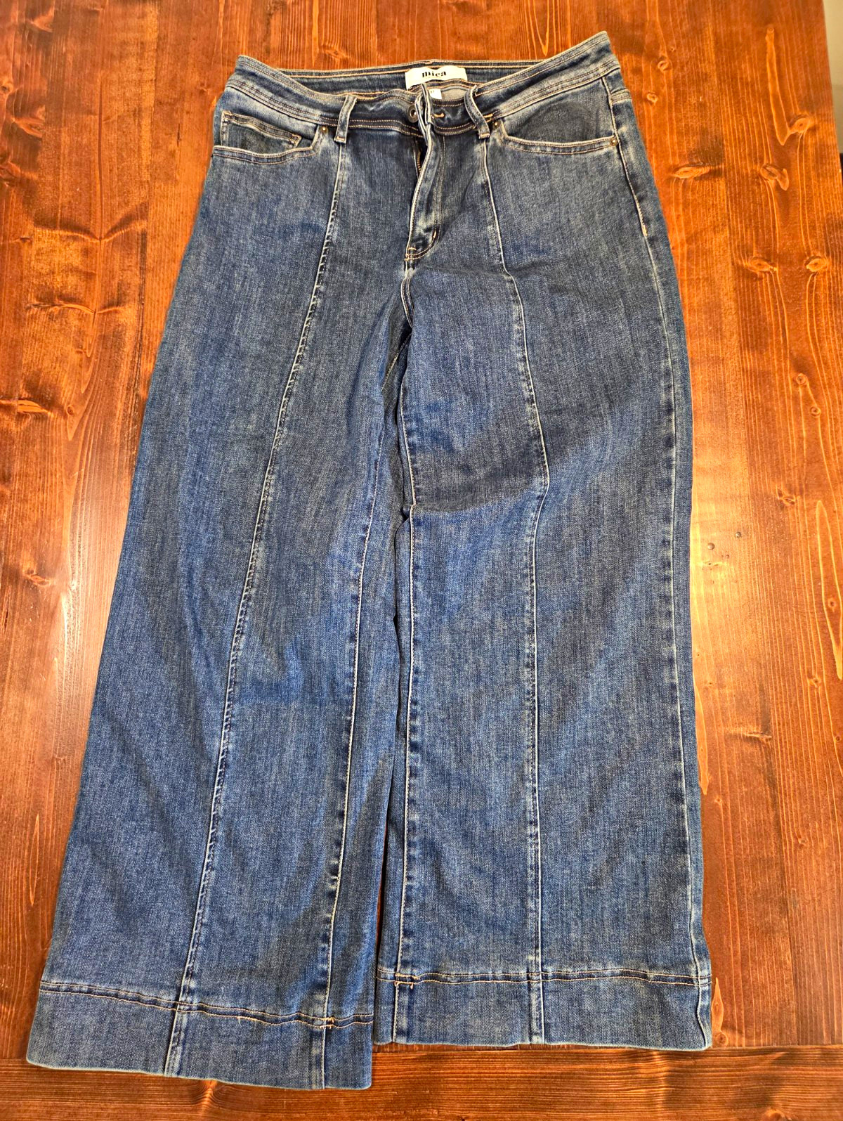 Mica Women’s High Rise Wide-Leg Blue Denim Jeans Medium Wash Size 31