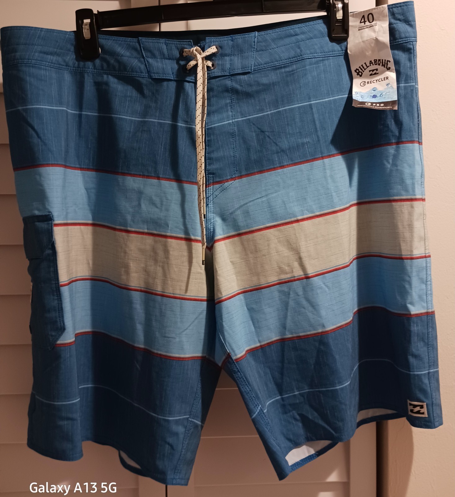 New Billabong Recycler All Day Board Shorts Swim Trunks Blue Strpd Mens 40 New Billabong Recycler All Day Board Shorts Swim Trunks Blue Strpd Mens 40