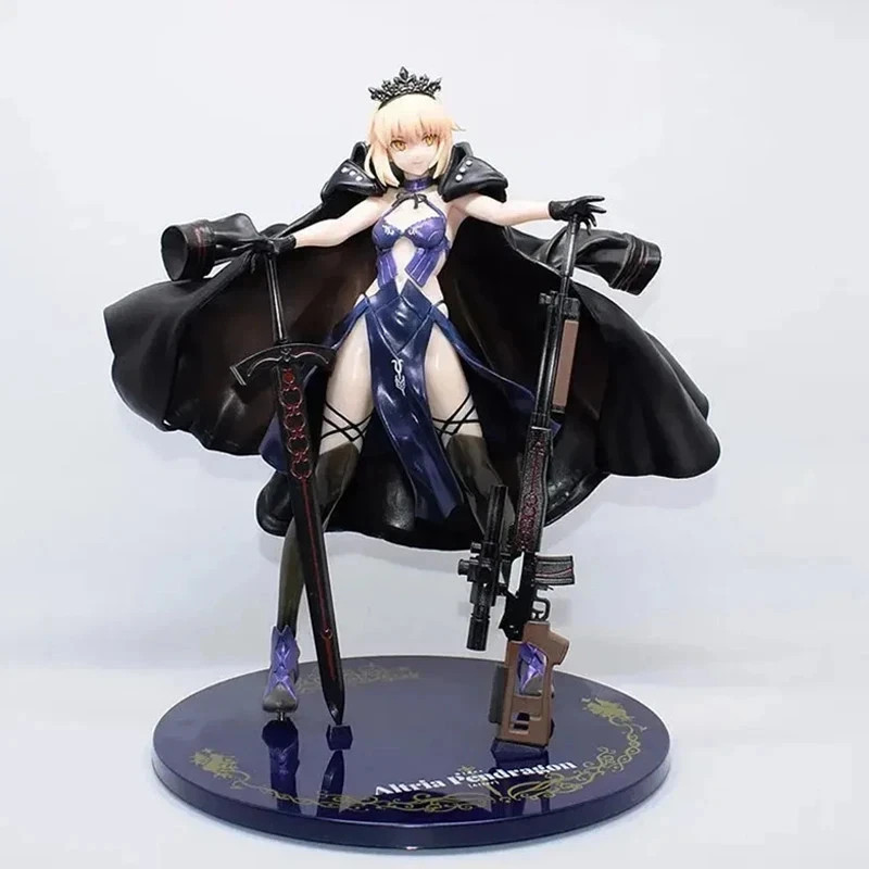 25cm Fate Stay Night Saber Alter Figure PVC Statue Model Toy Gift Decor 25cm Fate Stay Night Saber Alter Figure PVC Statue Model Toy Gift Decor