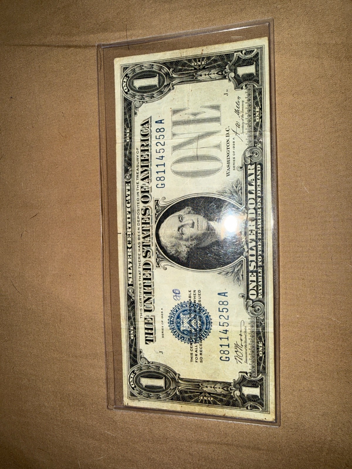 1928A $1 One Dollar Funny Back Silver Certificate Blue Seal Great Condition 1928A $1 One Dollar Funny Back Silver Certificate Blue Seal Great Condition
