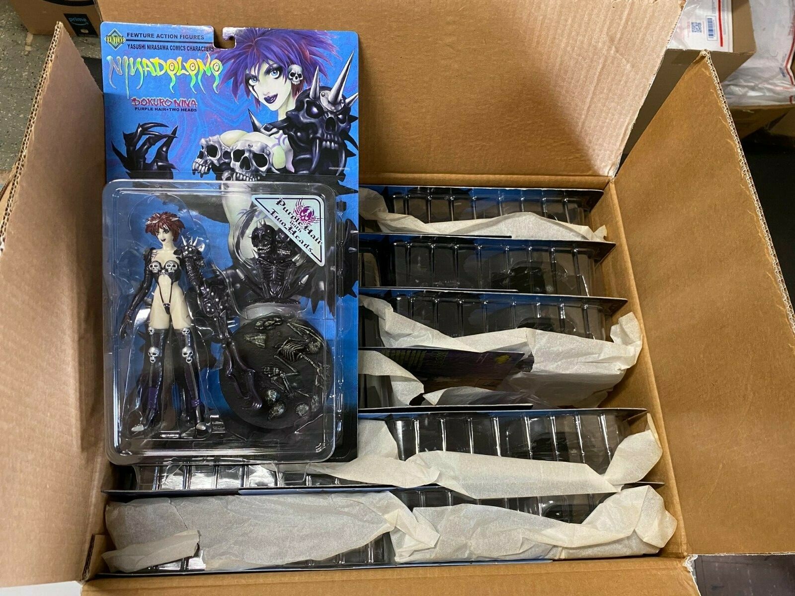 CASE OF 12 Fewture NinaDolono DOKURO NINA Figure Purple Hair Phantom Core CASE OF 12 Fewture NinaDolono DOKURO NINA Figure Purple Hair Phantom Core