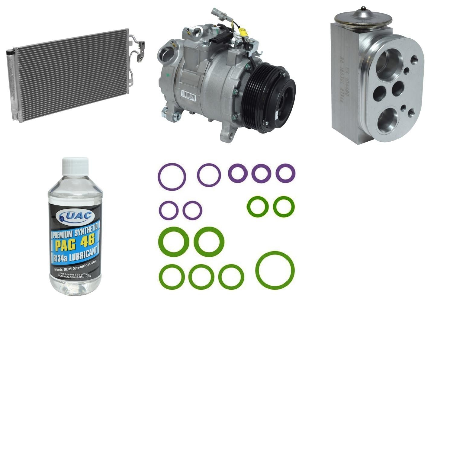 UAC KT 5377A A/C Compressor Kit For Select 12-17 BMW Models