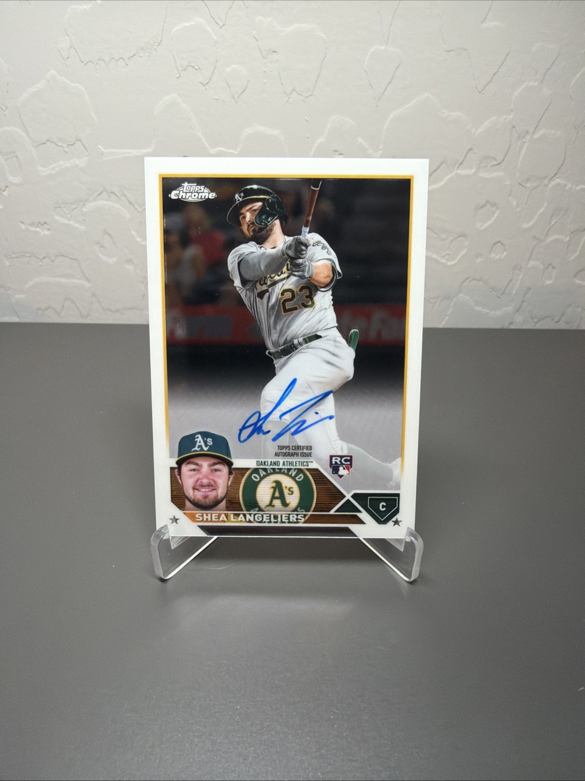 2023 Topps Chrome Shea Langeliers Rookie RC Auto #RA-SL Athletics 2023 Topps Chrome Shea Langeliers Rookie RC Auto #RA-SL Athletics
