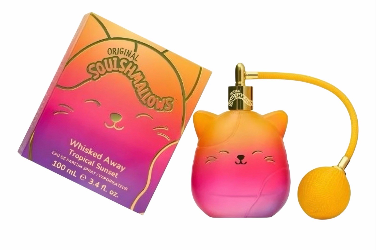 Squishmallows Fragrances Whisked Away Tropical Sunset EDP 3.4 oz LIMITED EDITION