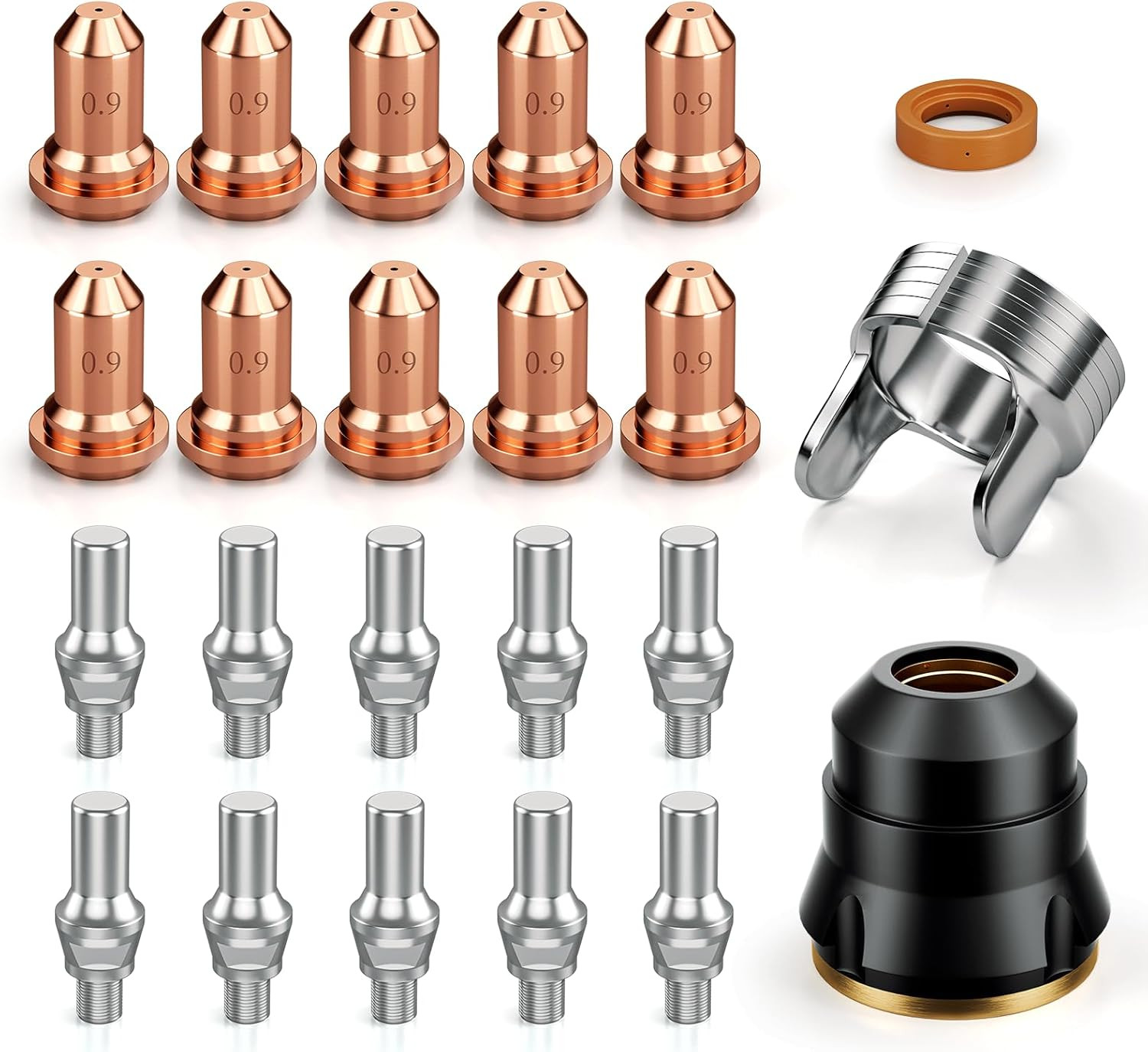 ARCCAPTAIN 23Pcs IPT60 Plasma Cutter Torch Consumables, .045