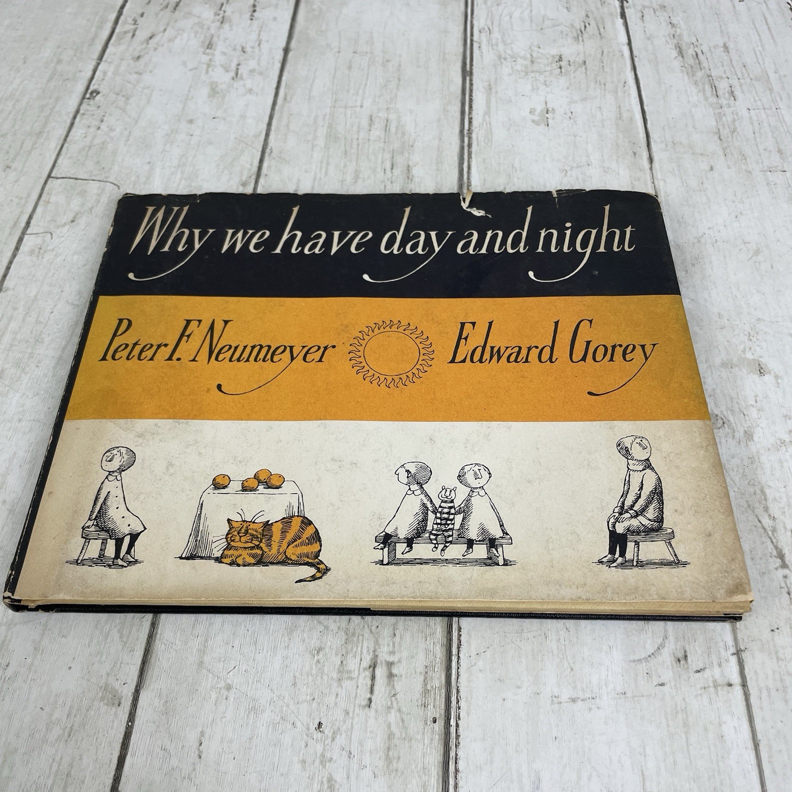 WHY WE HAVE DAY AND NIGHT Peter Neumeyer & Edward Gorey 1970 HB W/Dust Jacket WHY WE HAVE DAY AND NIGHT Peter Neumeyer & Edward Gorey 1970 HB W/Dust Jacket