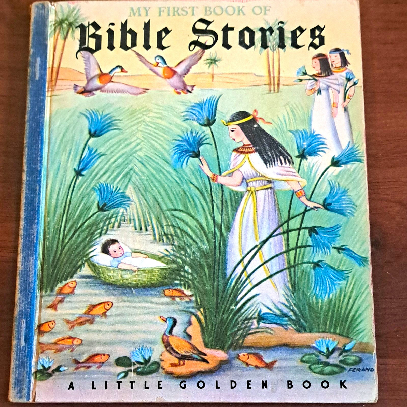 Vintage My First Book of Bible Stories Little Golden Book 1943 Hardcover 