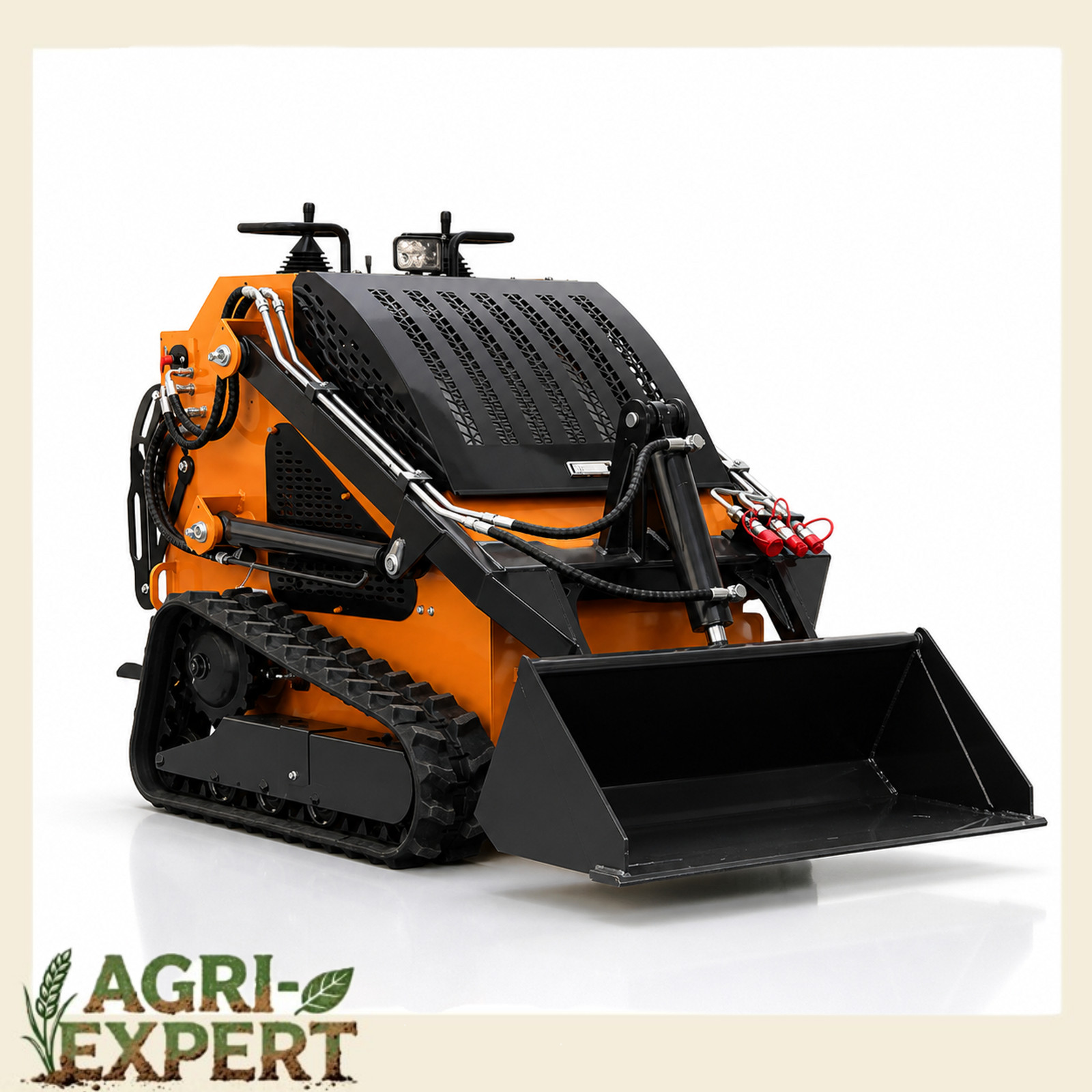 Landhonor Track Loader Mini Skid Steer Loader 23HP EPA Gas Engine Hydraulic