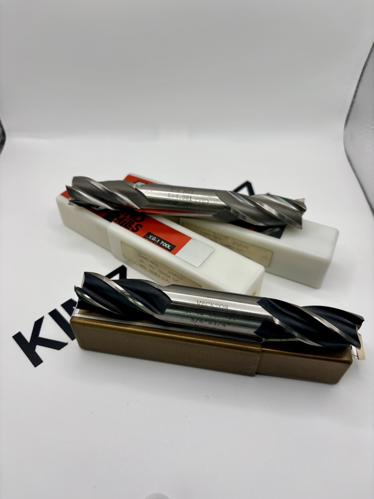 YG1 M-42 3/4x3/4x5/8 4F D/E, VECKTOR M-42 3/4x3/4x1-1/2x 4F D/E E/M LOT OF 3