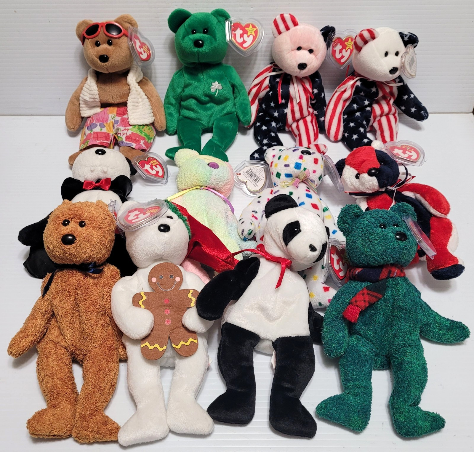 VINTAGE TY BEANIE BABIES BEAR LOT
