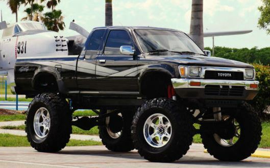 Vintage Retro Style Vinyl Graphics Decals Set Compatible With Toyota Pickup