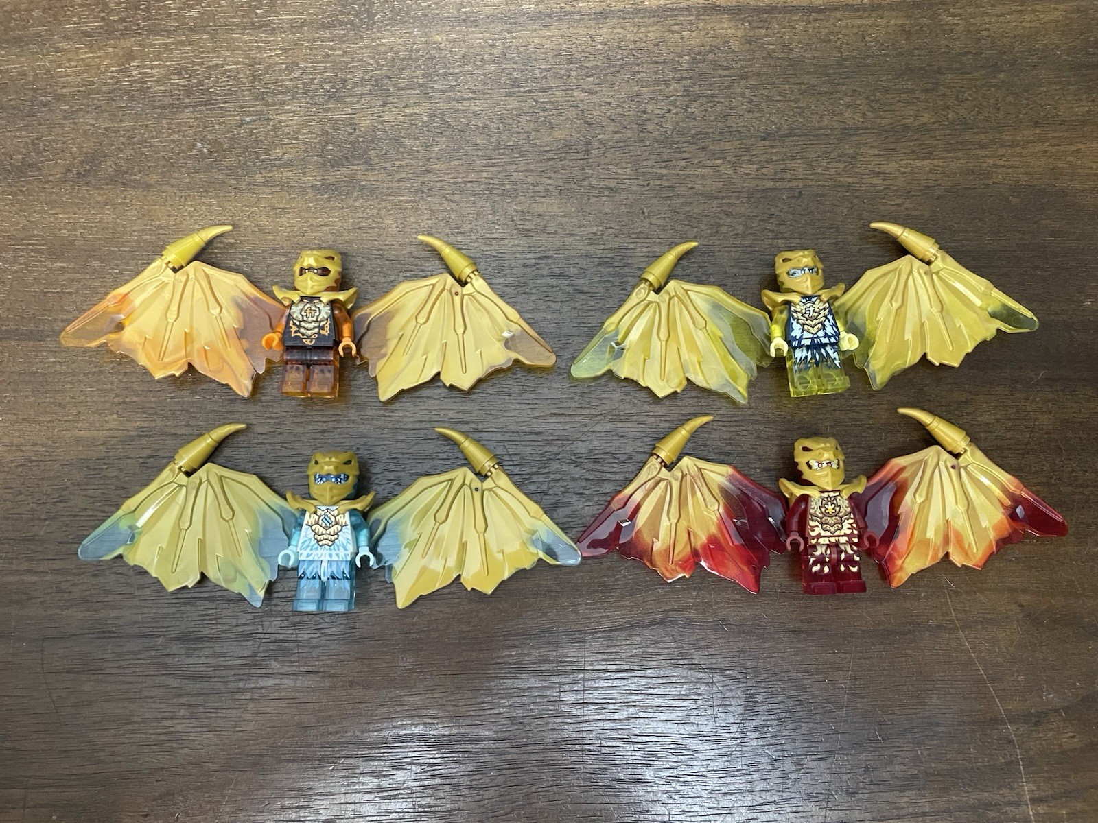 LEGO Ninjago Golden Dragon Minifigure Lot Of 4 Great Condition