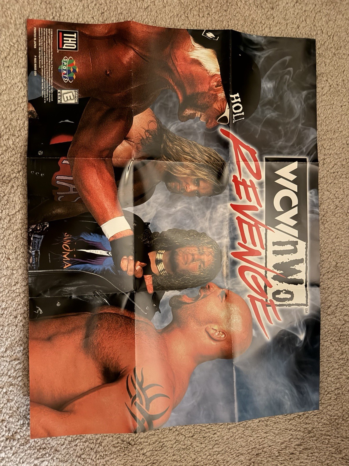 Vintage Wcw Nwo Revenge Poster Nintendo 64 Hogan Sting Nash Hall Goldberg Raven Vintage Wcw Nwo Revenge Poster Nintendo 64 Hogan Sting Nash Hall Goldberg Raven