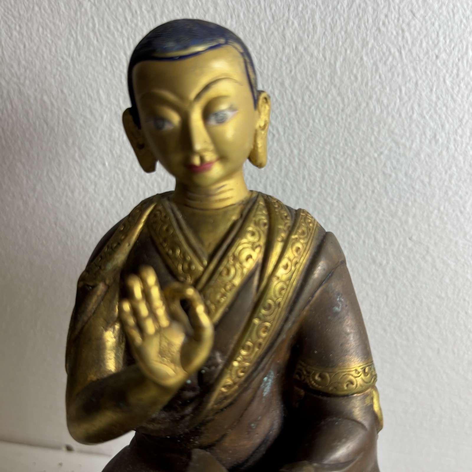 Antique 24k Gold Guilt Tibetan Buddha Antique 24k Gold Guilt Tibetan Buddha