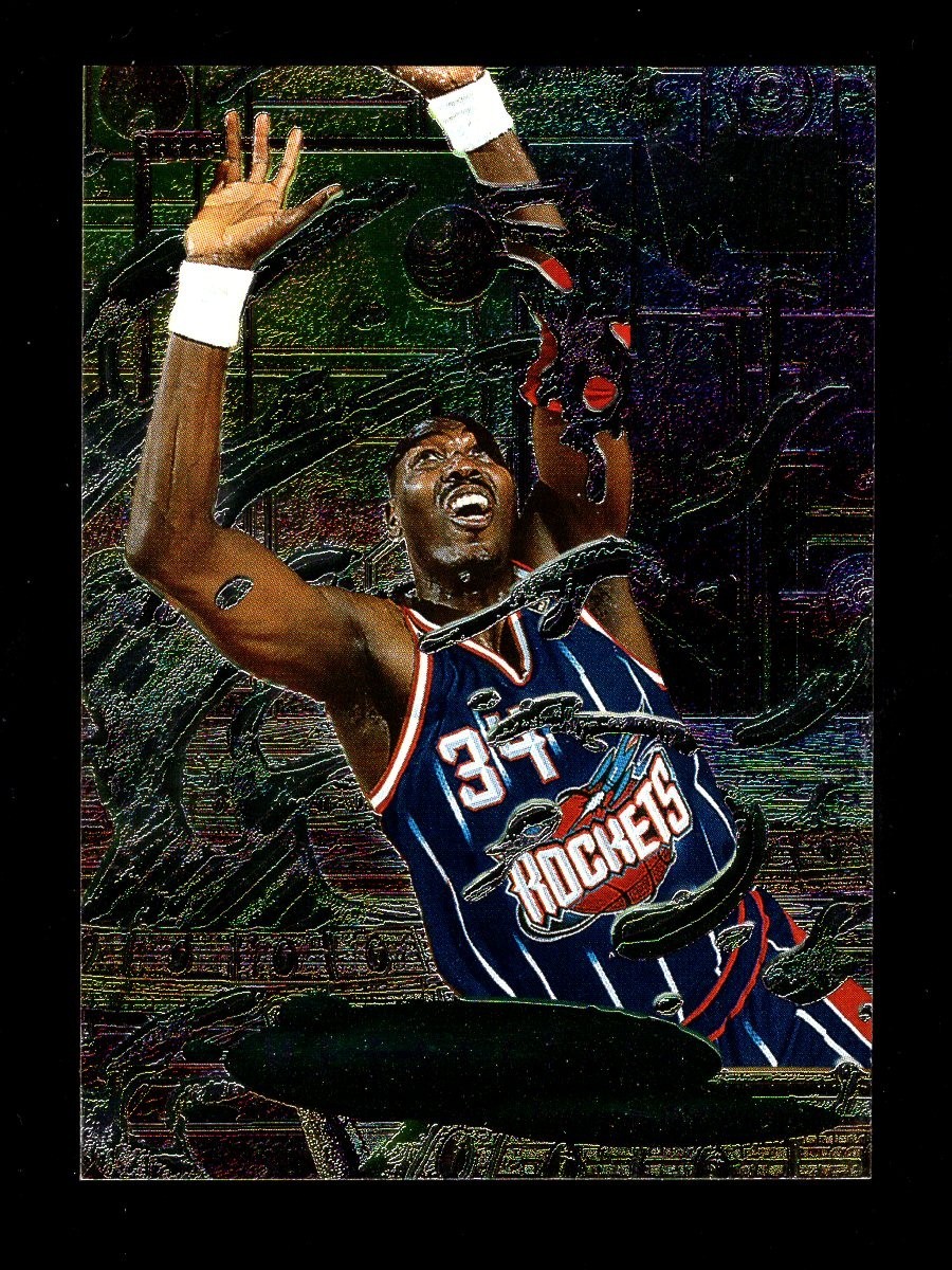 1996-97 FLEER METAL METALIZED #227 HAKEEM OLAJUWON ROCKETS 1A