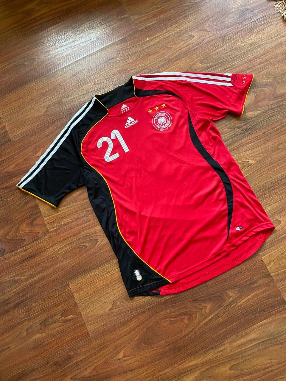 Mens Adidas 2006 2007 Germany Team #21 METZELDER Football Soccer Shirt Jersey M