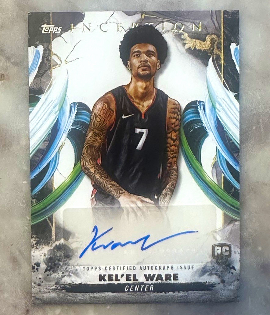 Topps 2024-25 Inception Rookie Autographs Kel'el Ware Auto #RA-KW Heat NBA