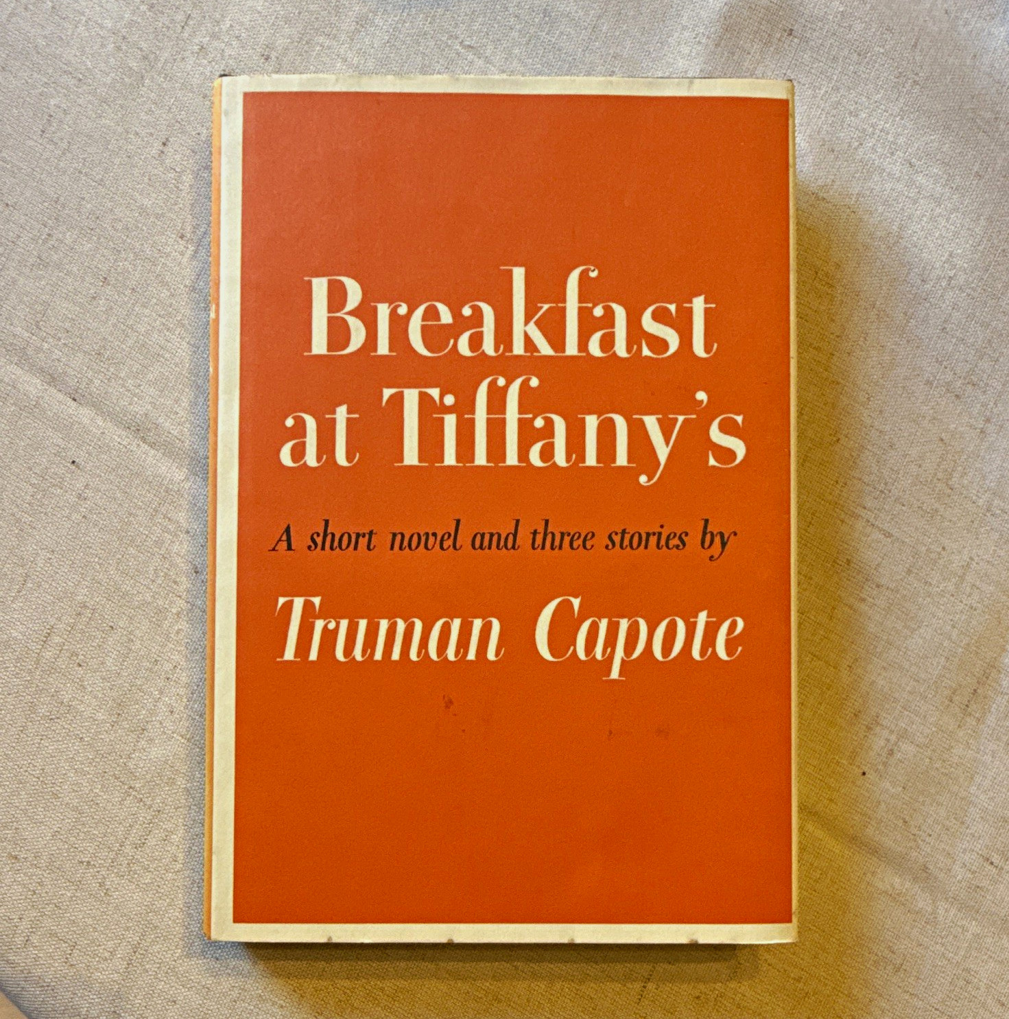 Breakfast at Tiffany\'s Truman Capote Modern Library Inscribed DJ Hardcover 1958