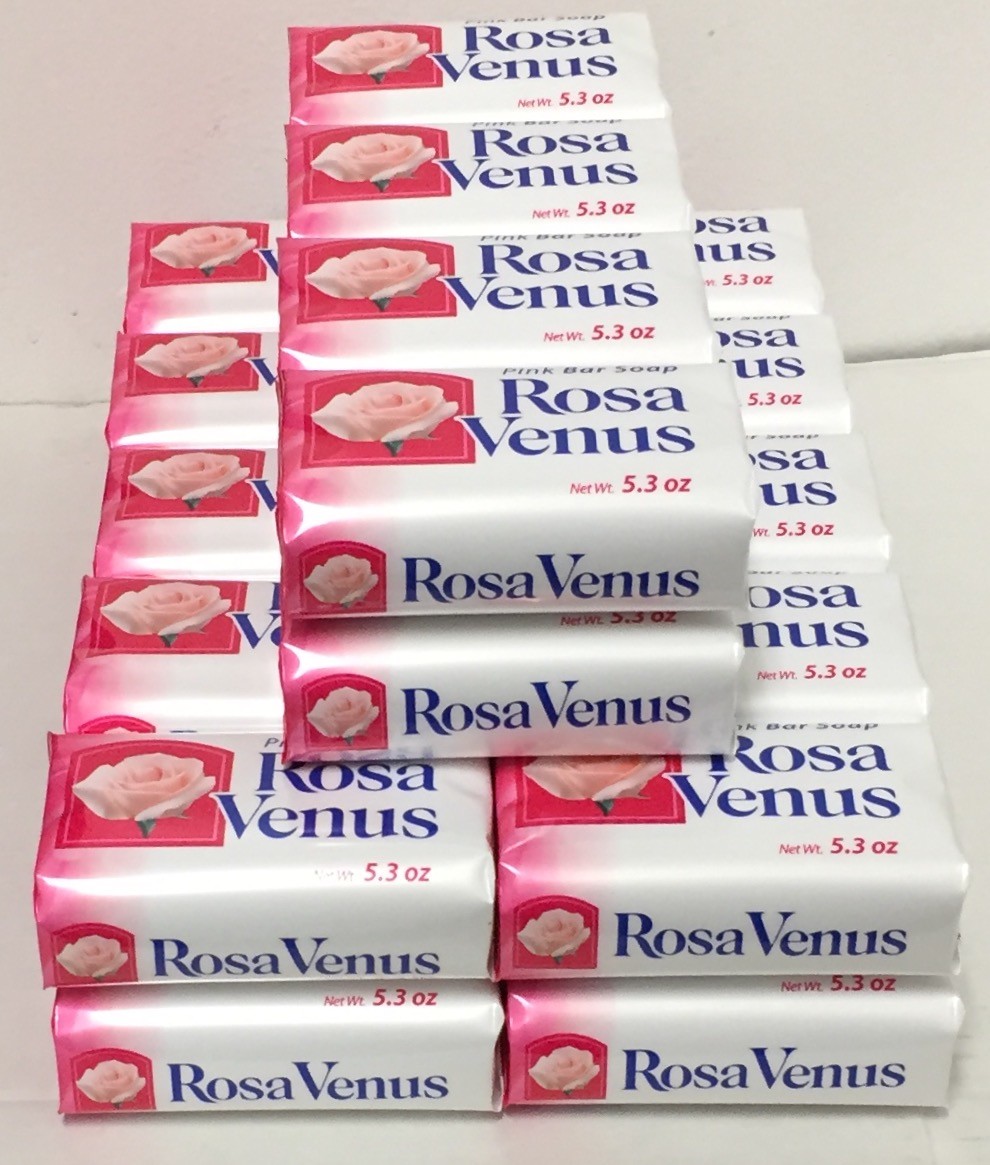 Lot of 28 Rosa Venus Pink Bar Soap (5.3 oz each bar). 