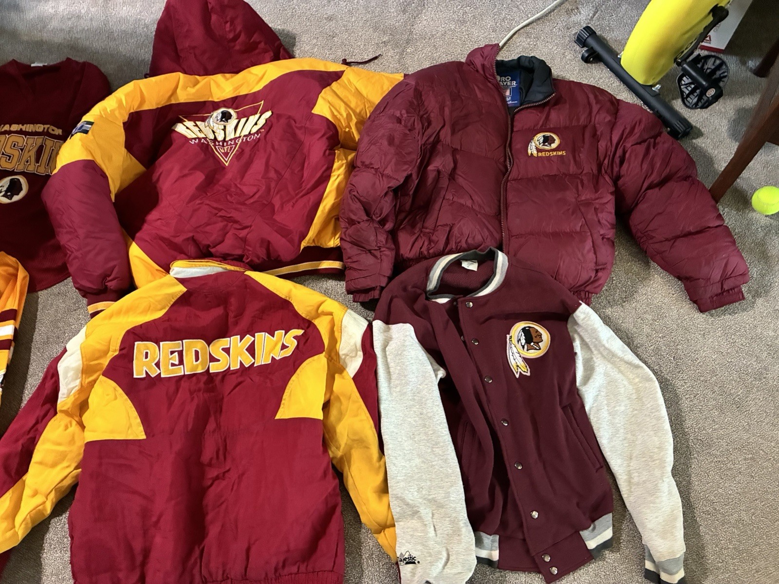 Vintage Washington Redksins Jacket Puffer Coat Lot Of 4 80’s 90’s Football Vintage Washington Redksins Jacket Puffer Coat Lot Of 4 80’s 90’s Football