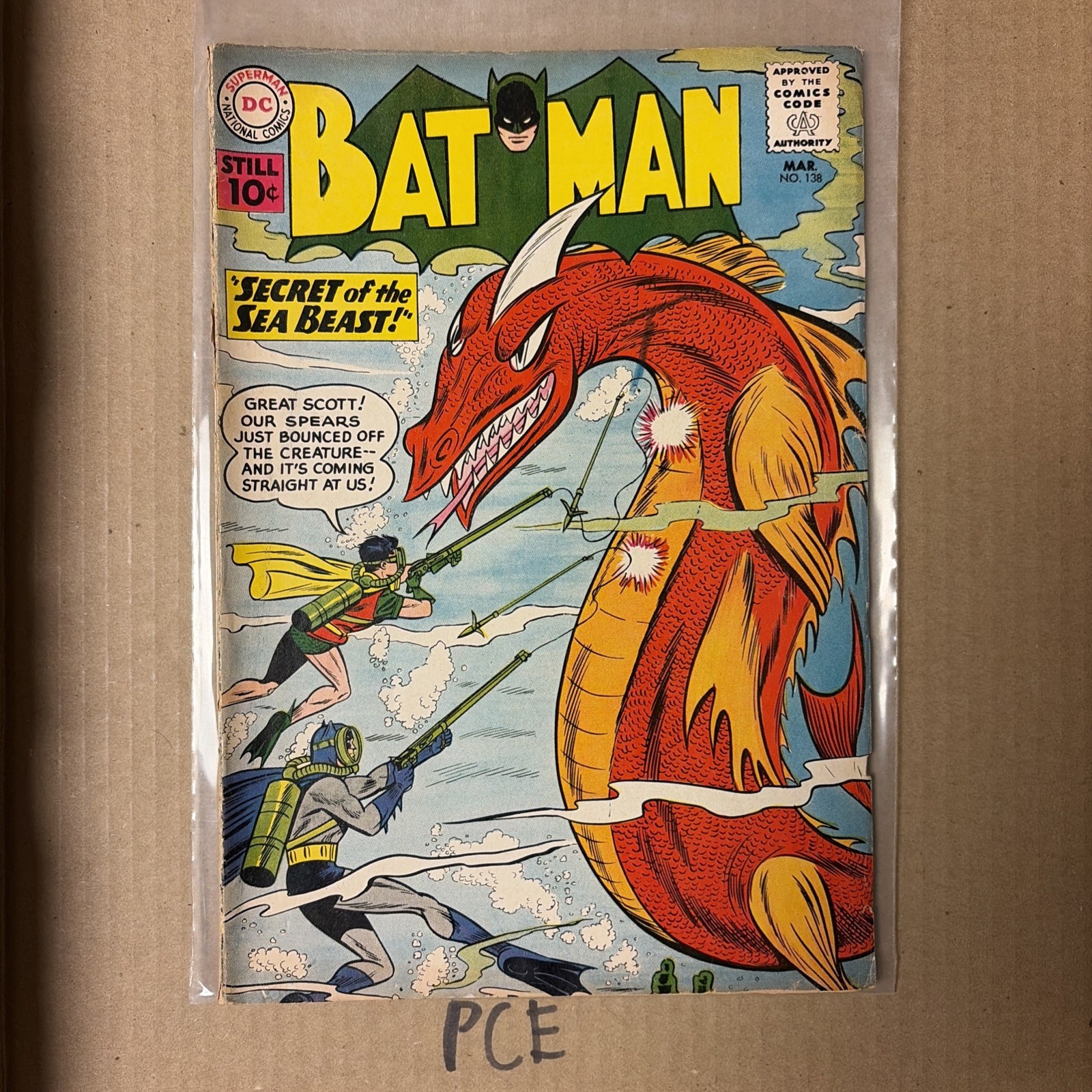 Batman #138 March Year 1961 Silver Age