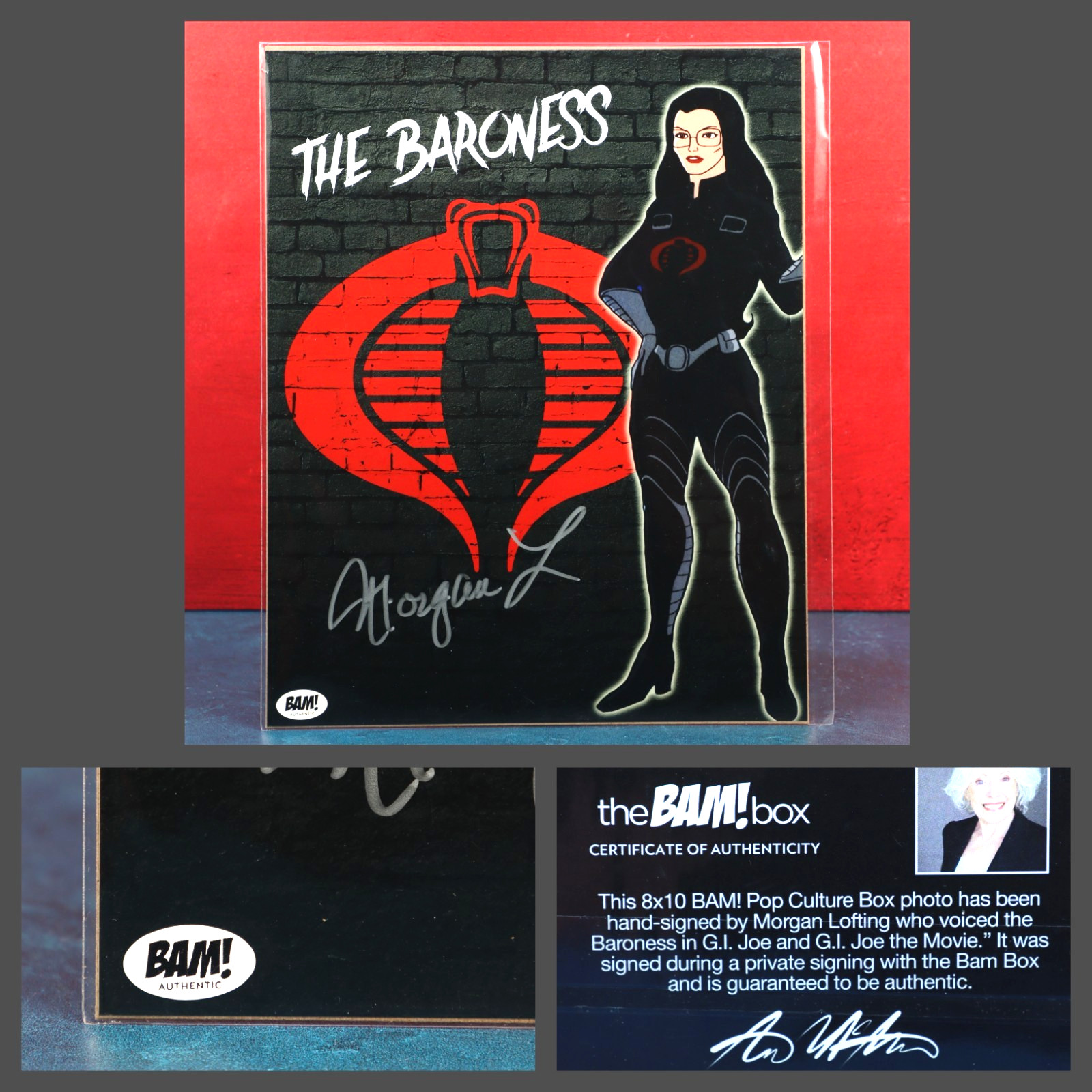 G.I. Joe The Movie Morgan Lofting Autograph Photo 8x10 Baroness Bam COA Sealed