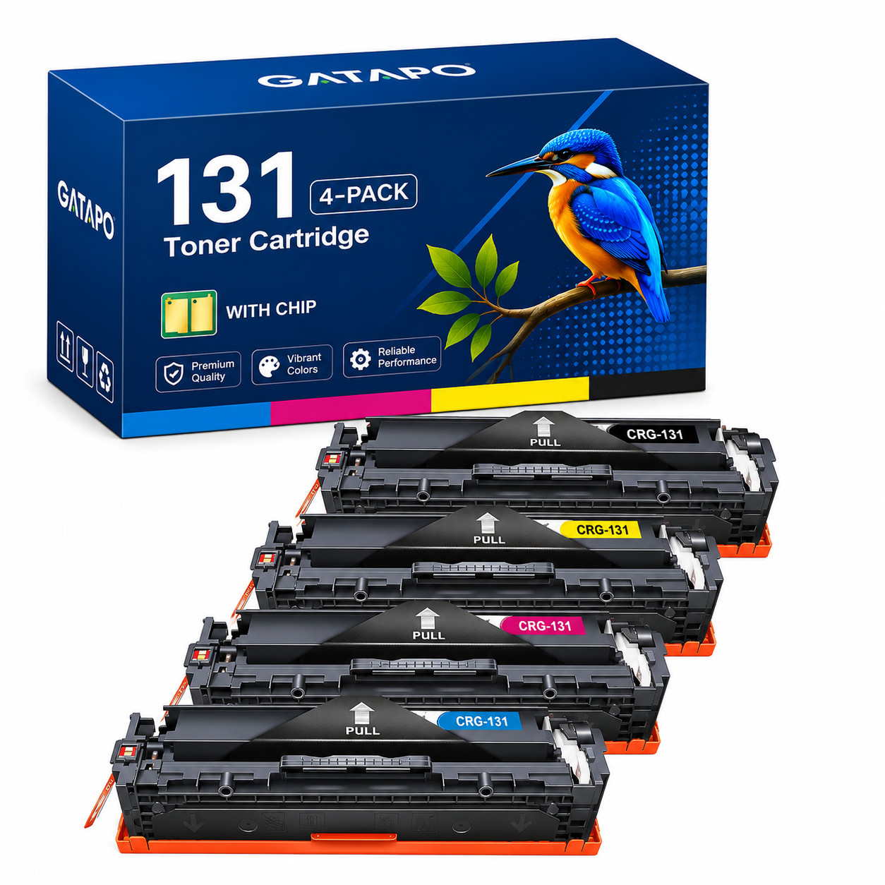 131-4PK Toner Cartridge For Canon 131 ImageCLASS LBP7110Cw MF624Cw