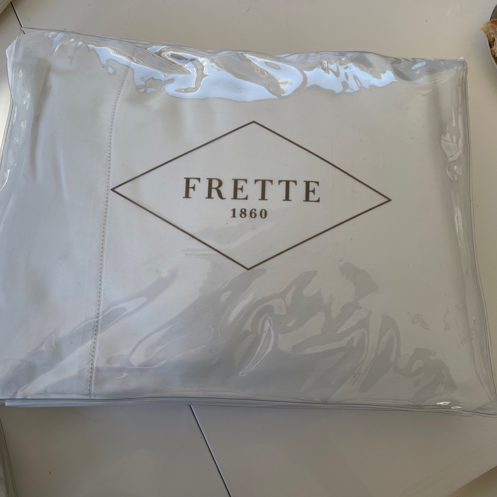 Frette Single Ajour  Sateen Queen 4Pc SET, Italy, White-display-READ