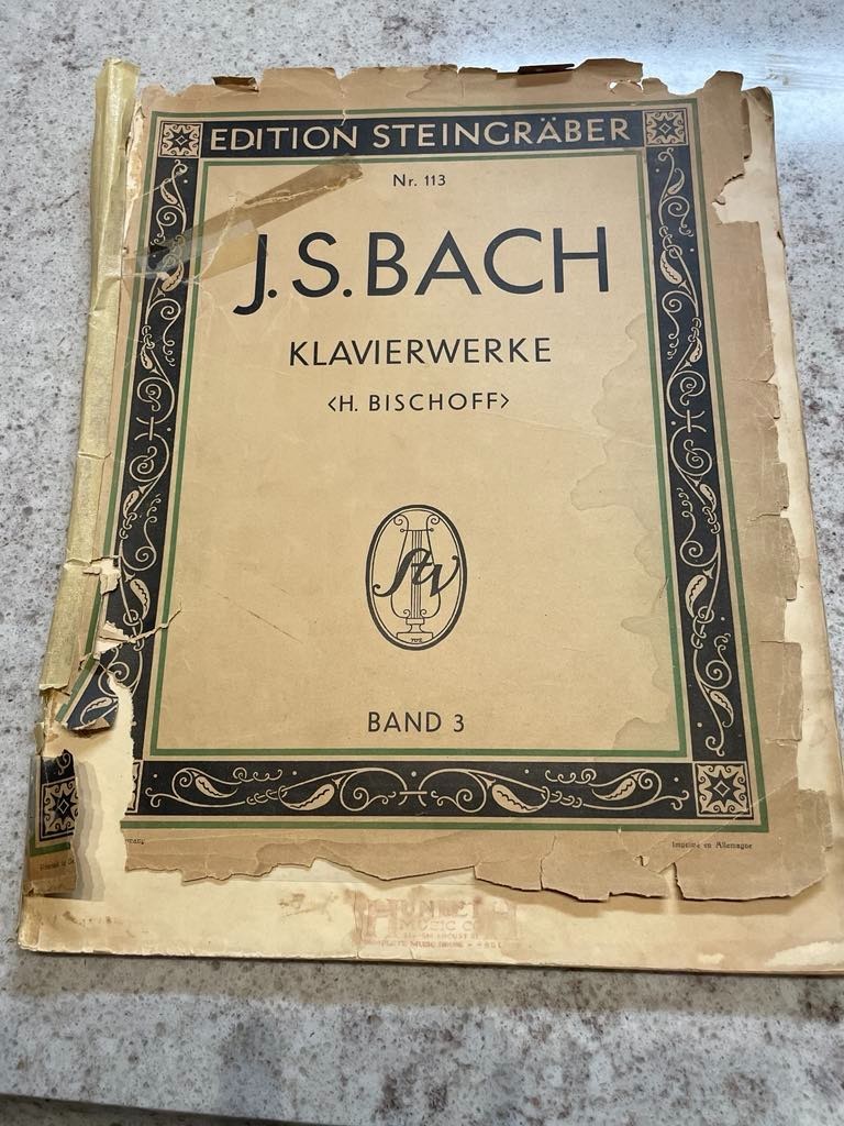 Antique J.S. Bach Klavierwerke Hans Bischoff Steingräber Leipzig Band III VI Antique J.S. Bach Klavierwerke Hans Bischoff Steingräber Leipzig Band III VI