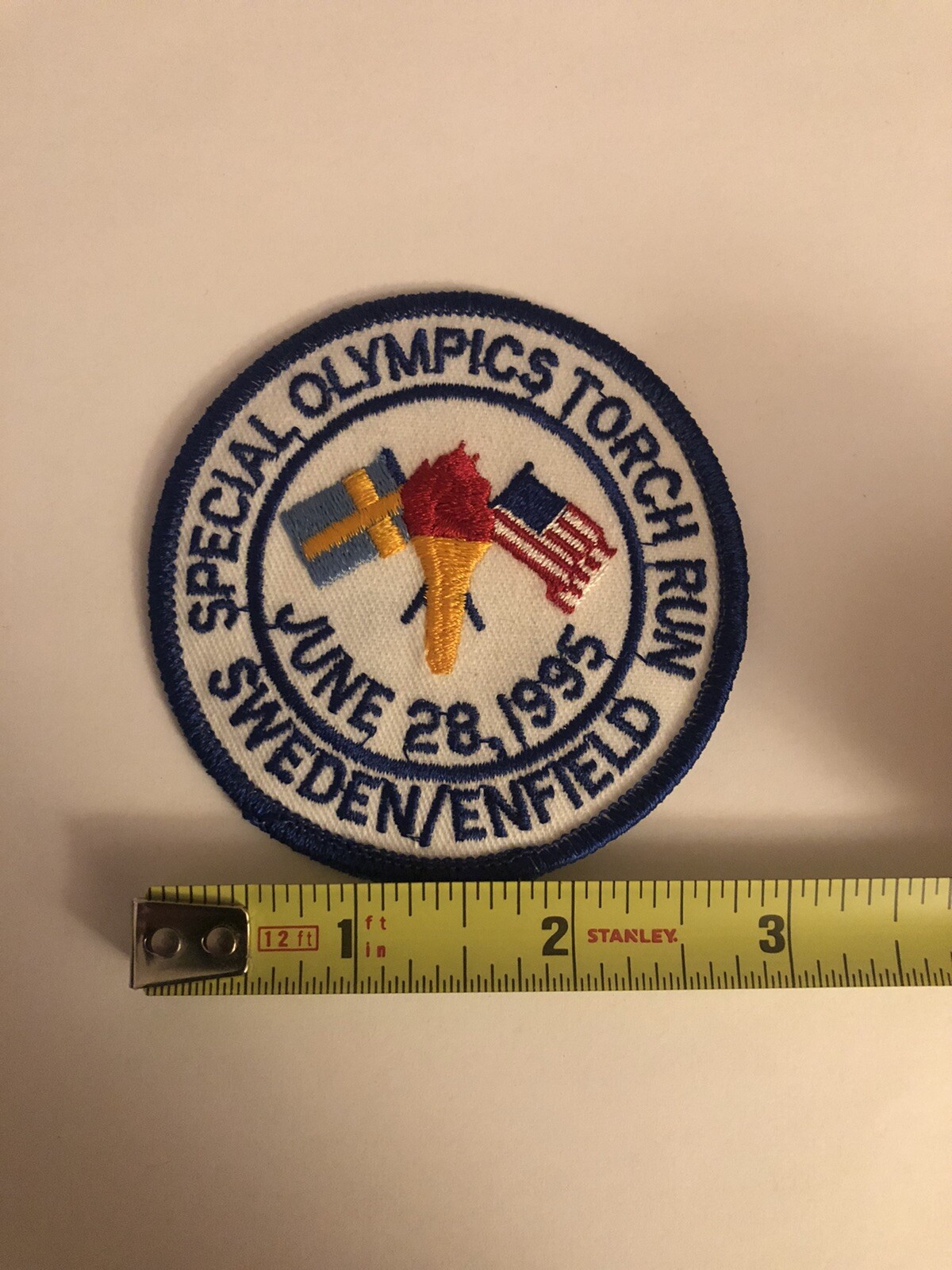 Vintage Special Olympics World Games 1995 Connecticut Sweden Torch Run