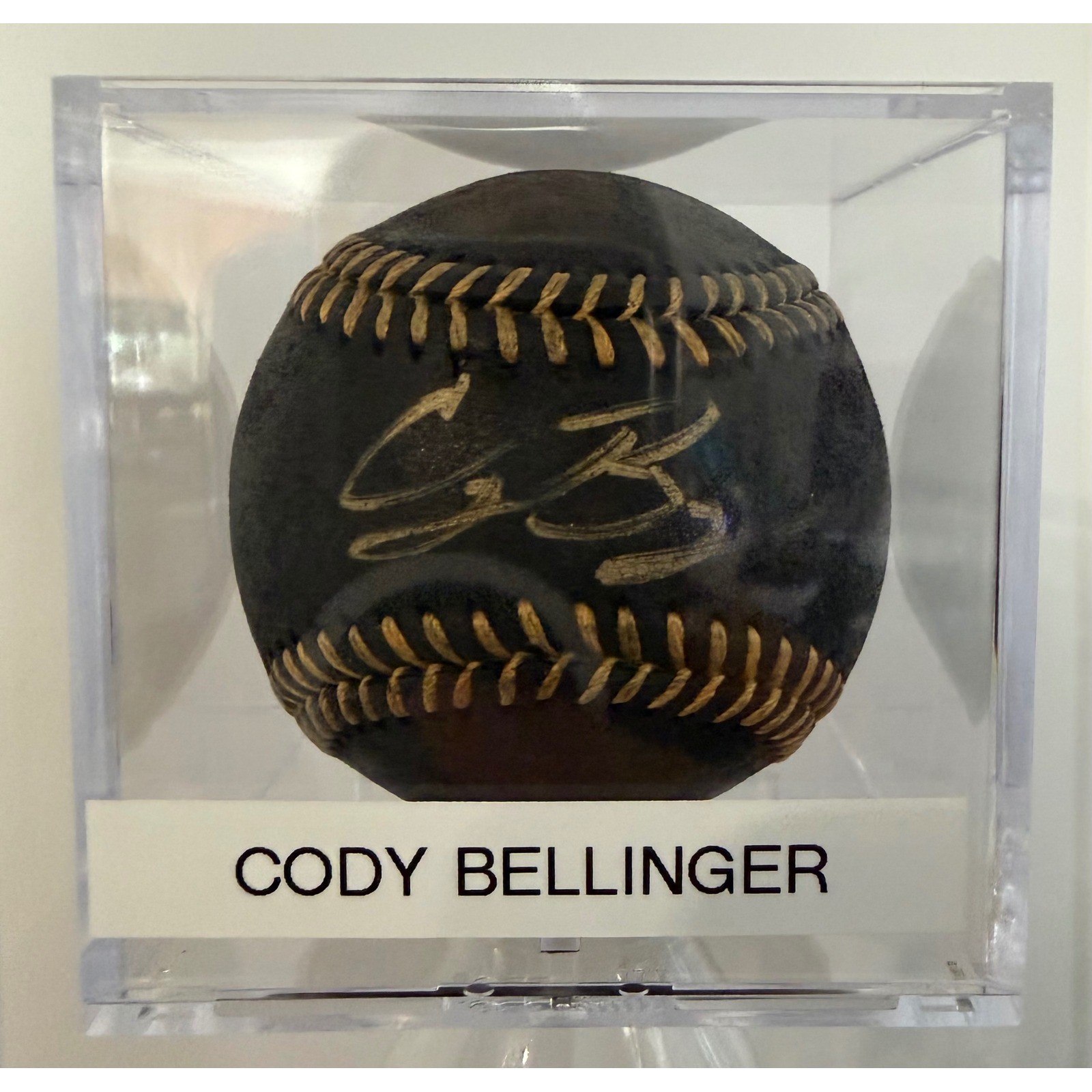 Cody Bellinger Signed Black Rawlings Official MLB Baseball PSA Fanatics COA