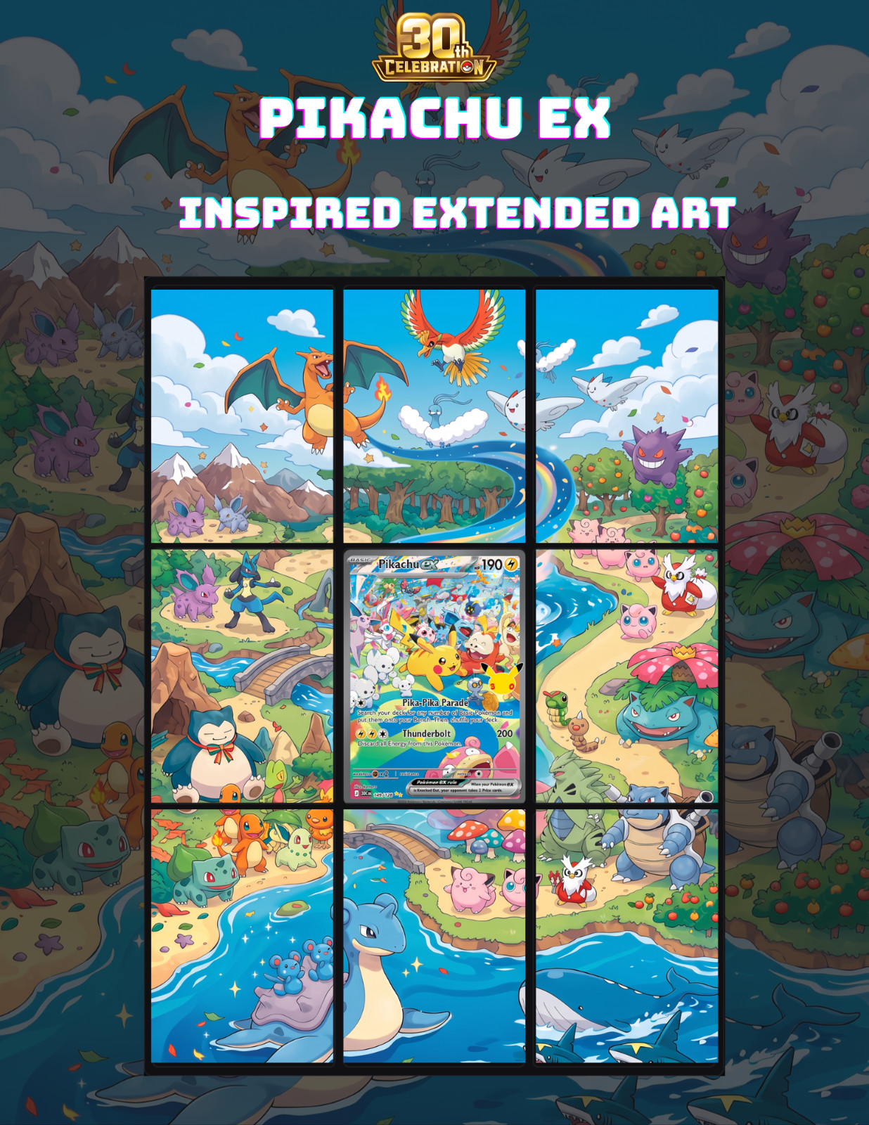Pikachu Ex (Pokémon Extended Art Pages)