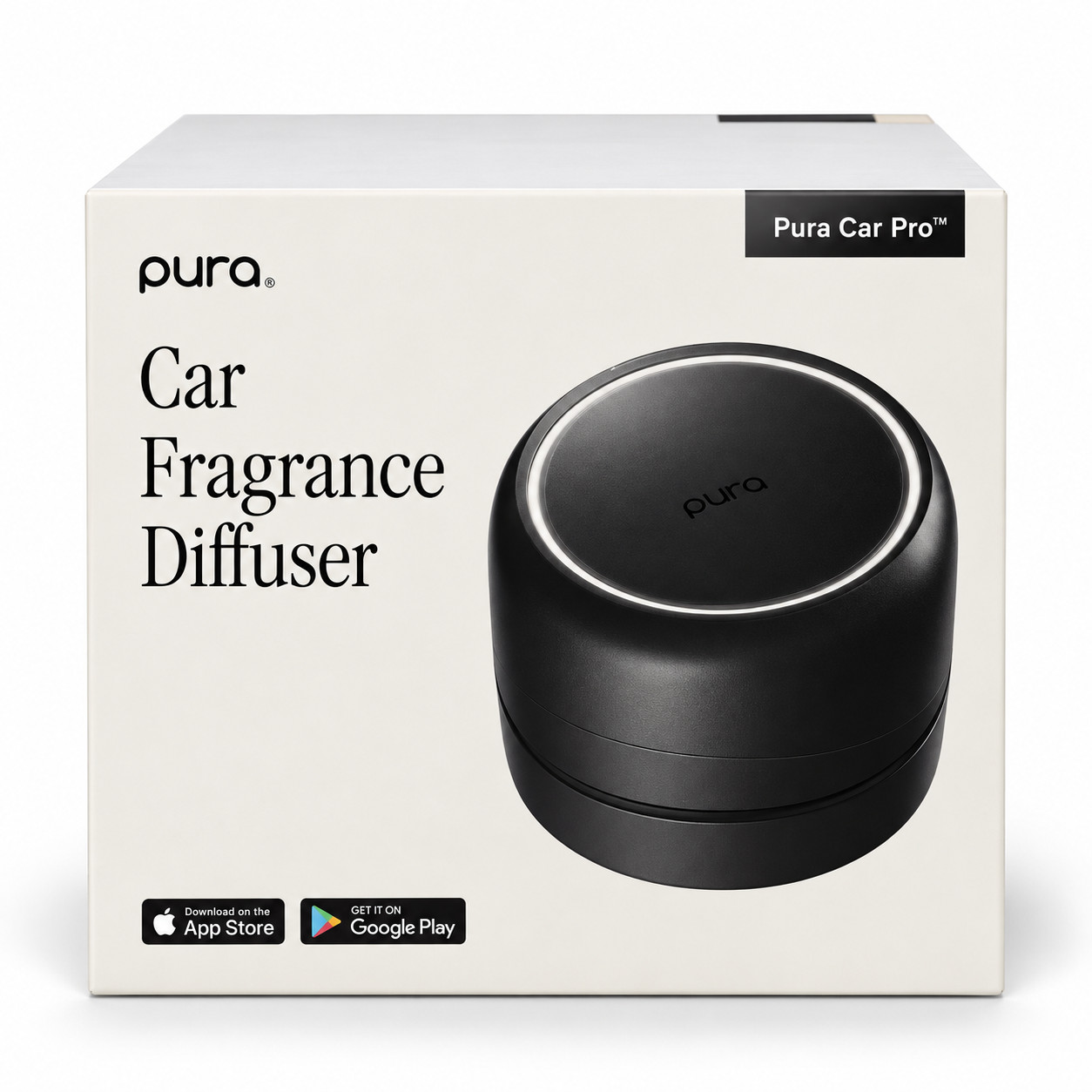 Pura Car Pro Smart Car Fragrance Diffuser Black Bluetooth App NEW OB
