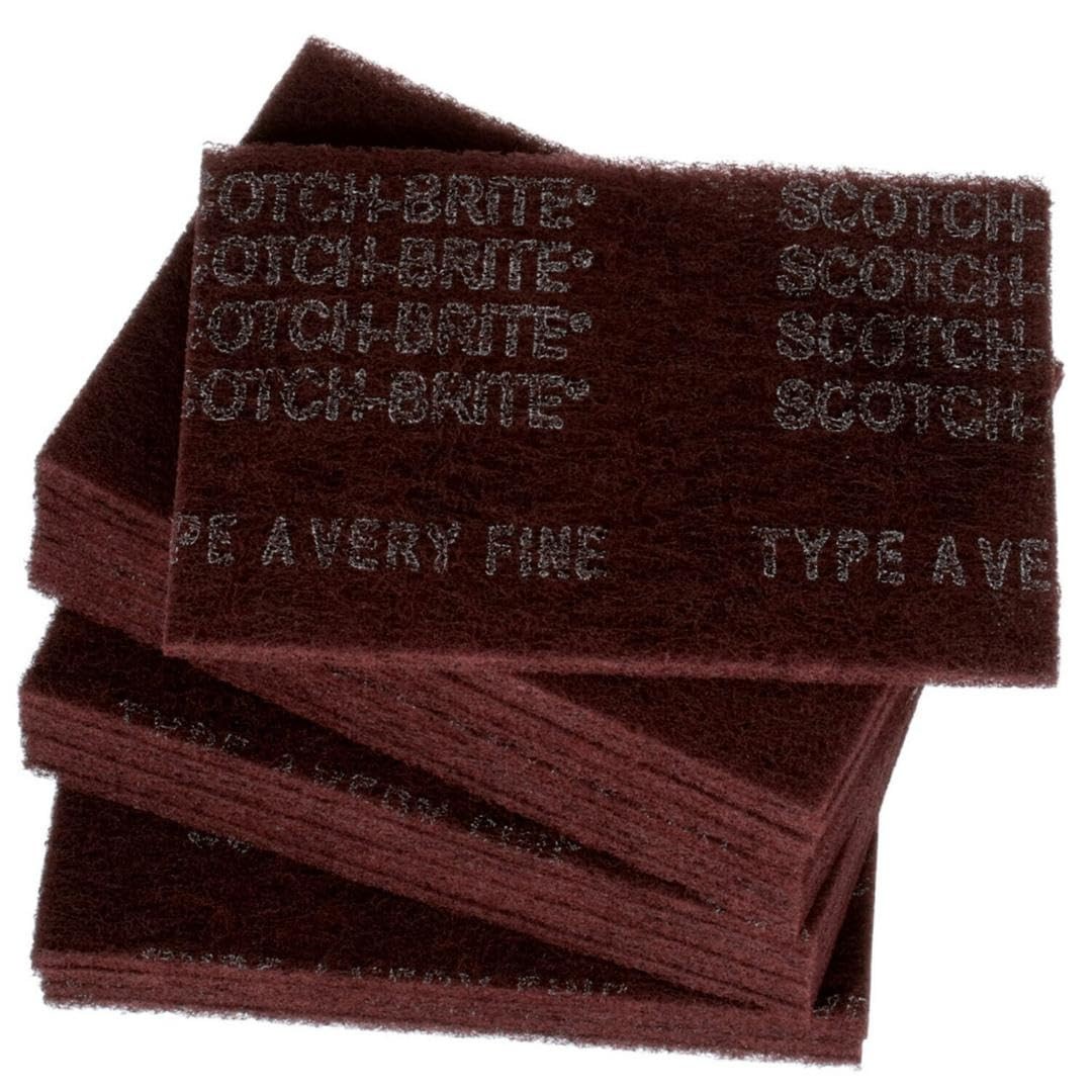 3M Scotch-Brite General Purpose 7447 Hand Pad, Very Fine Grade, 6 in x 9 in, Pac