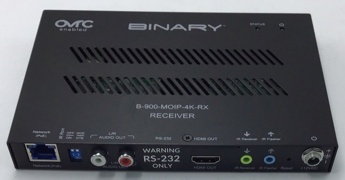 Binary B-900-MOIP-4K-RX 900 Series 4K Media Over IP Receiver w891